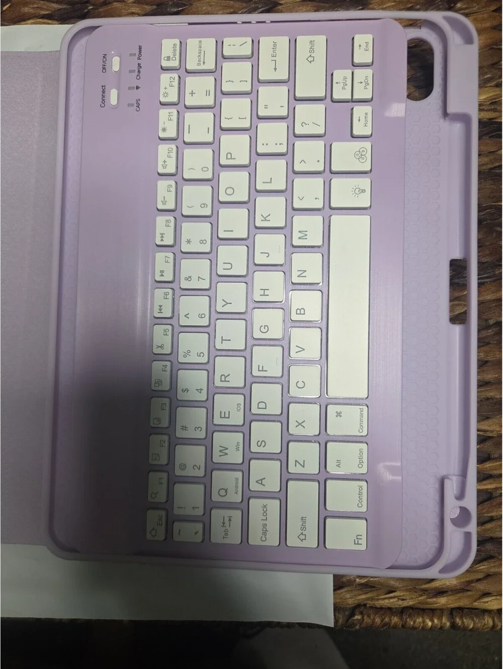 Harvipou Keyboard Case for iPad Air 11” 5th/4th Gen – Purple – Detachable